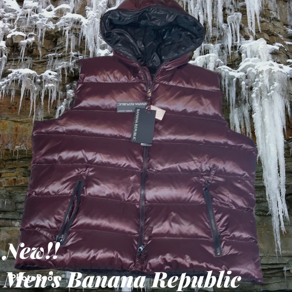 Banana Republic Other - ▶️Banana Republic◀️ NWT Men’s Puffer Hooded Vest